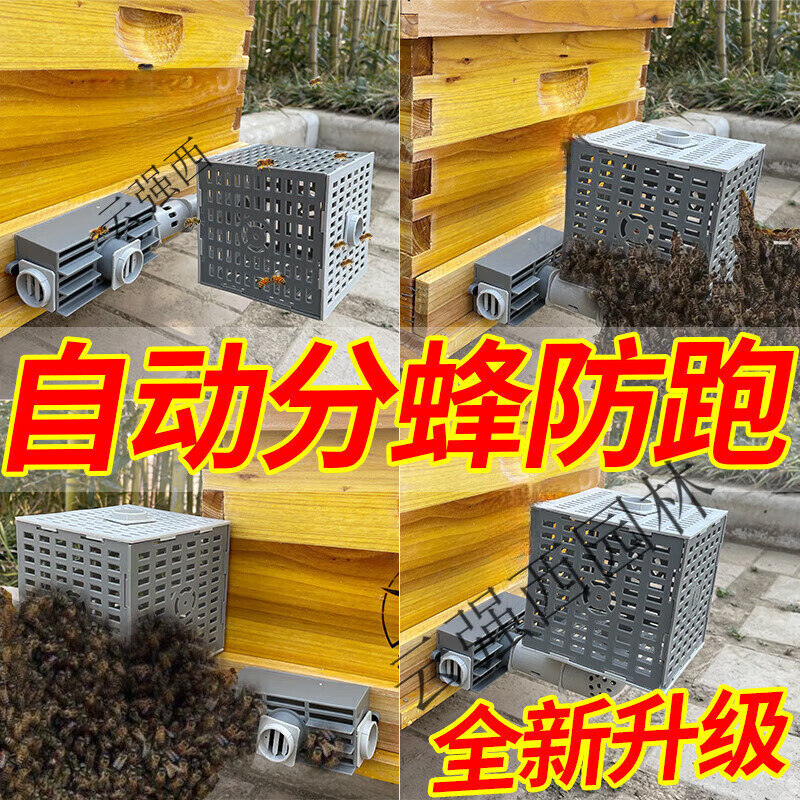 中蜂自动分蜂器收王分蜂器除雄蜂器防逃框多功能巢门防止蜂王逃跑