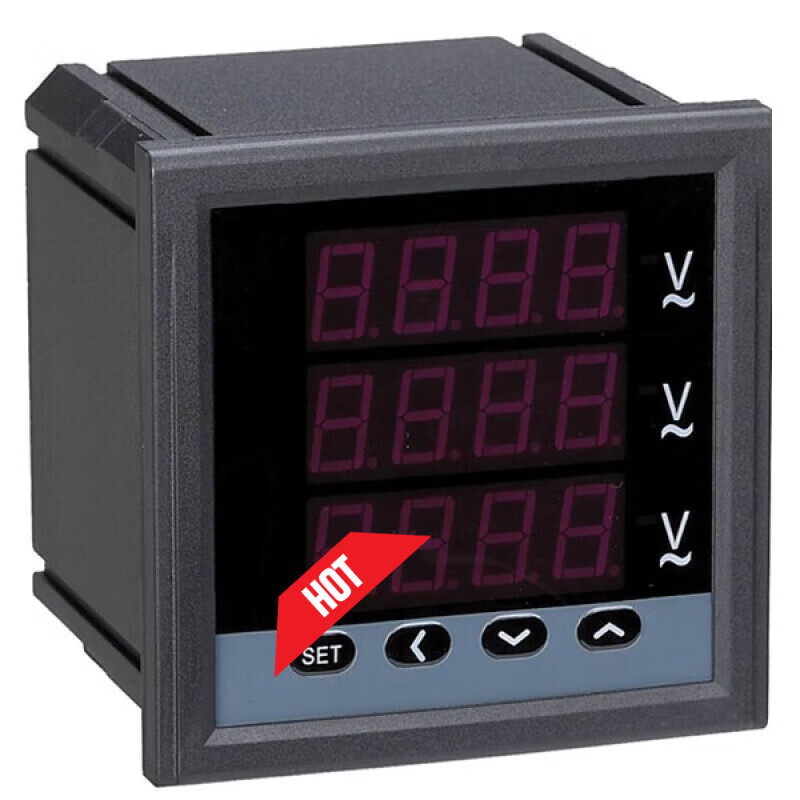 哩也波哩也单相数显电流表电流电压表pa-3 pd-3s4  多功能表 单相电流