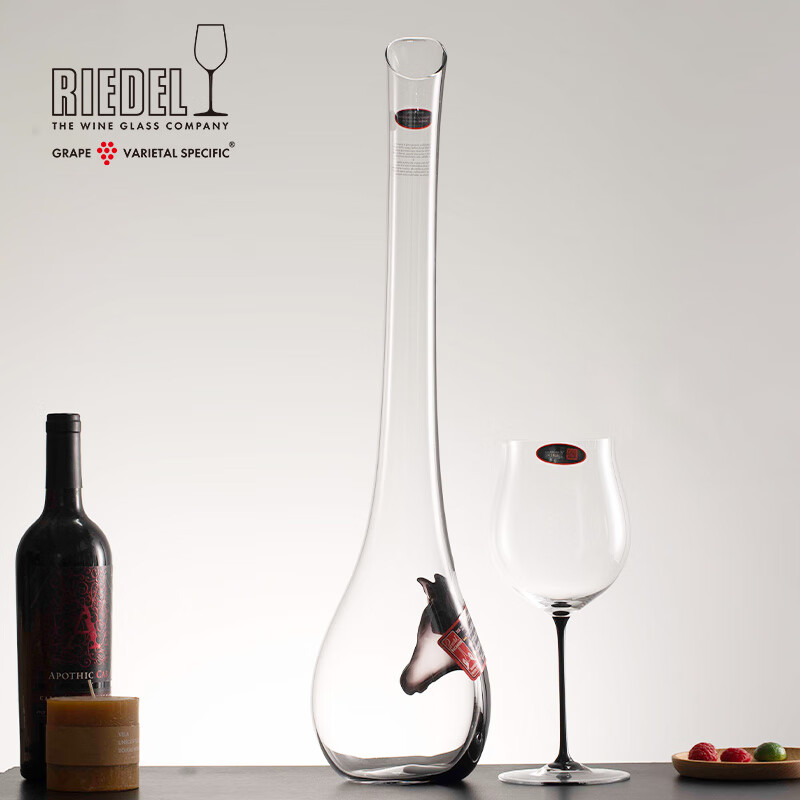 醴铎riedel奥地利手工无铅水晶玻璃马头型红酒葡萄酒醒酒器礼盒装