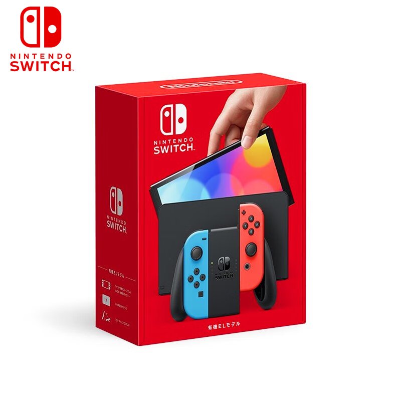 任天堂（Nintendo）Switch NS掌上游戏机 OLED主机 日版彩色 便携家用 体感掌机 Switch OLED红蓝彩色  日版 单机标配