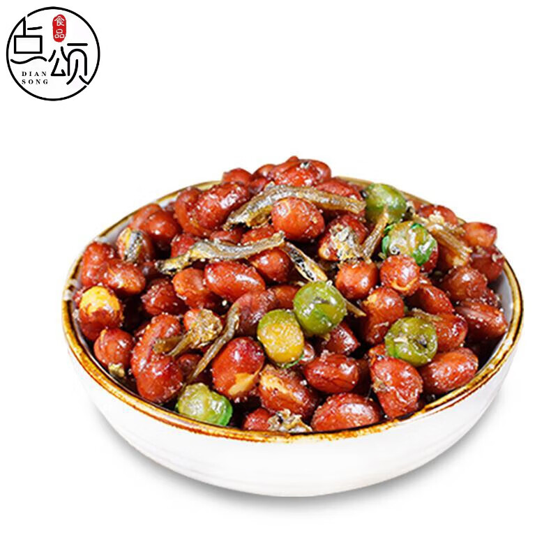腾达(teng da)小鱼花生米朝鲜族风味油炸麻辣酥小鱼干花生下酒菜 500g