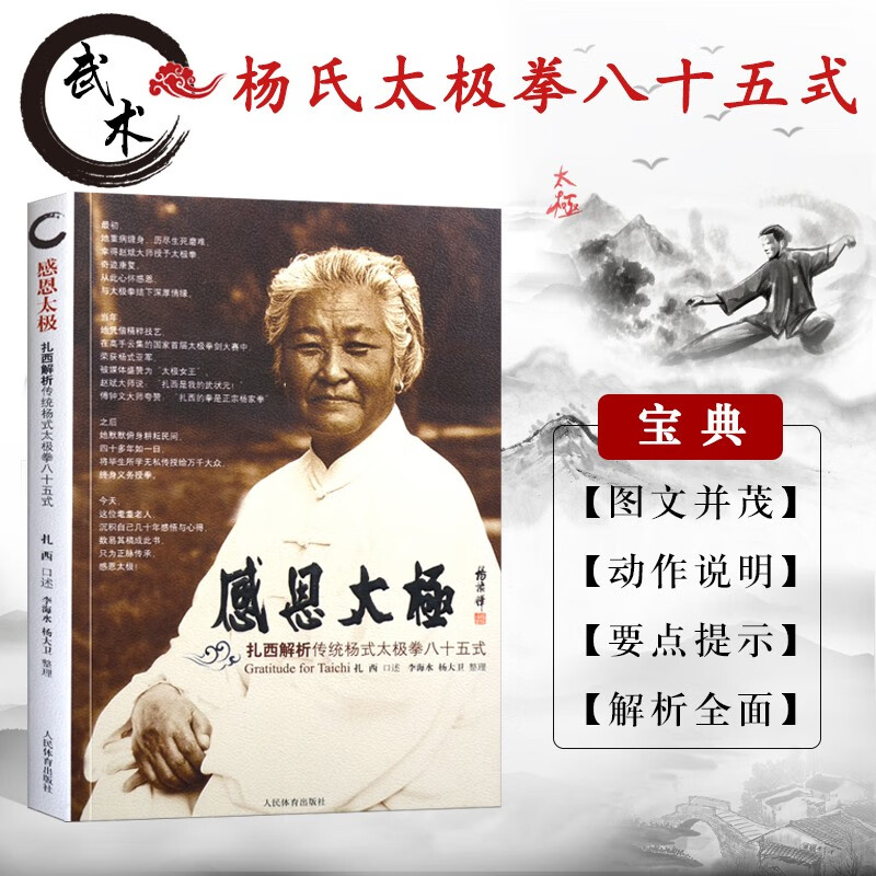感恩太极扎西解析传统杨式太极拳八十五式 太极拳拳谱 太极拳拳法教程