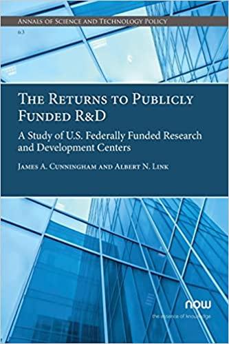 预订the returns to publicly funded r&d: a study of u