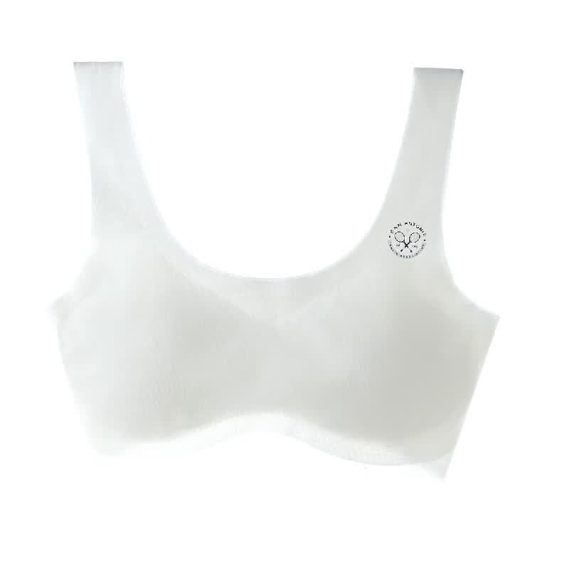 【任选2件29.9包邮】六月玫瑰 无钢圈少女背心文胸【9-15岁】 芽白 S