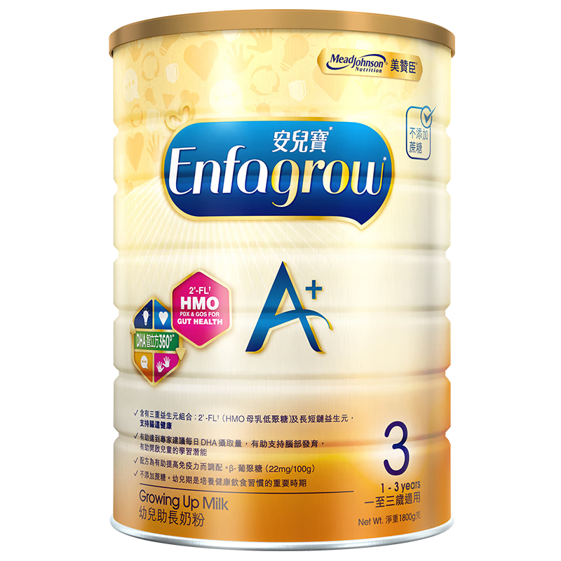 ޳/Mead Johnson ۰氲A+3׶䷽̷ 1800g 1ʵ303.05Ԫ