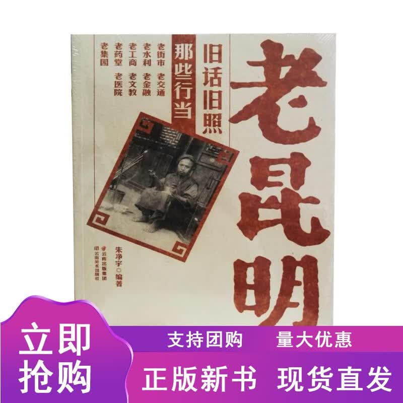 n老昆明旧话旧照 那些行当 朱净宇 著 中国通史社科 正版图书籍 云南美术出版社
