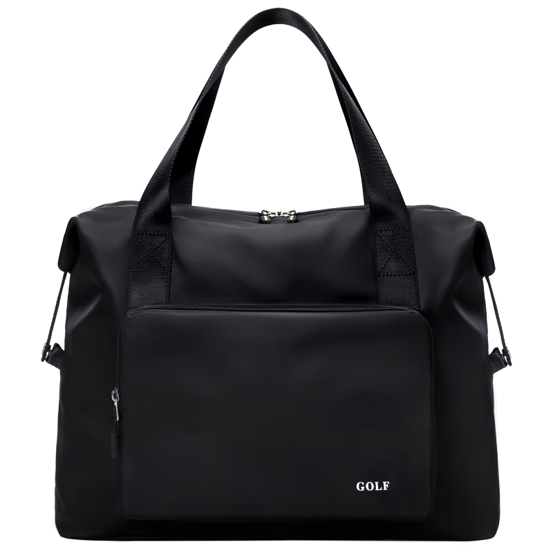 GOLF MADAM可折叠手提旅行包大容量男女干湿分离短途商务出差行李运动健身包 黑色