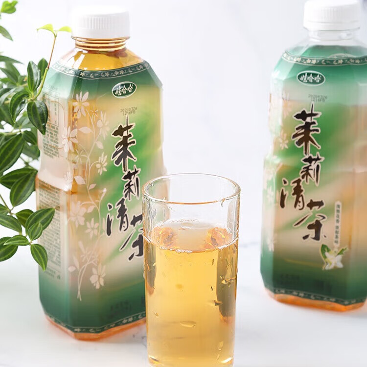 瓶/8瓶夏季聚会娱乐休闲大瓶分享装清凉茶饮料 娃哈哈茉莉清茶1kg*4瓶