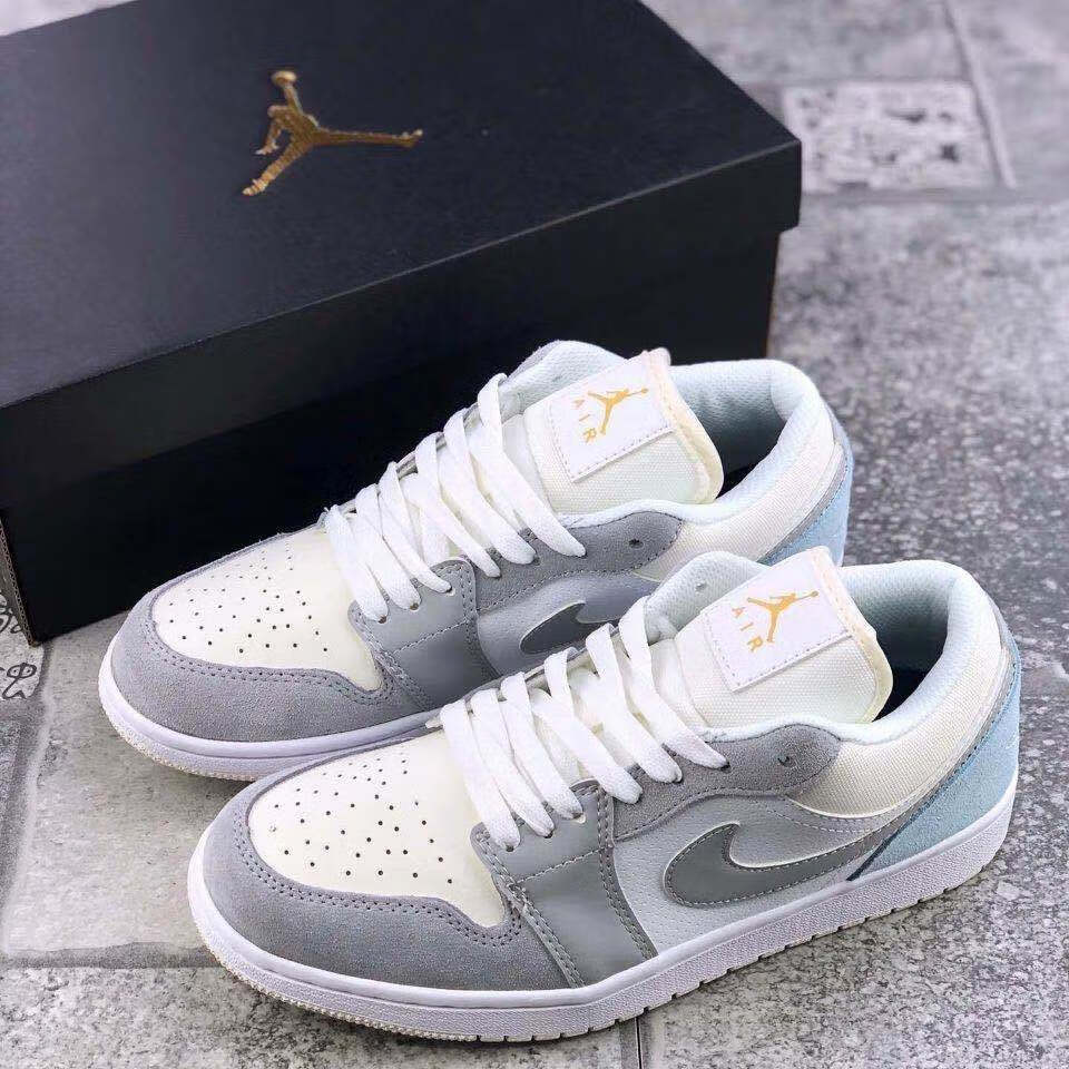 nike耐克aj1海军蓝低帮巴黎男女休闲鞋海军蓝米兰小巴黎运动篮球鞋