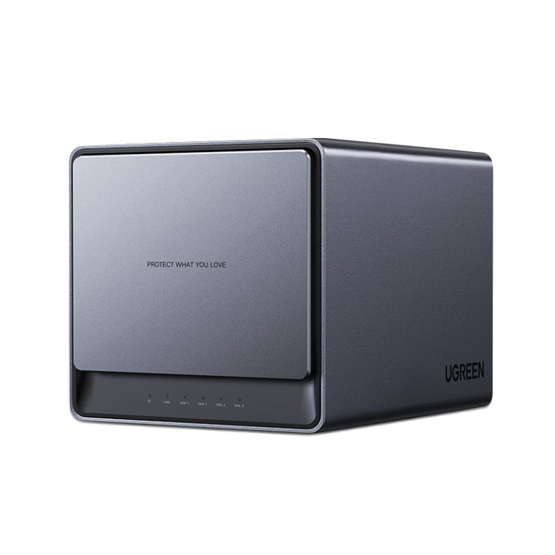 绿联（UGREEN）私有云DX4600 8G版 四核四盘位硬盘 家用nas网络存储服务器 家庭云存储 绿联DX4600 单机器8G版