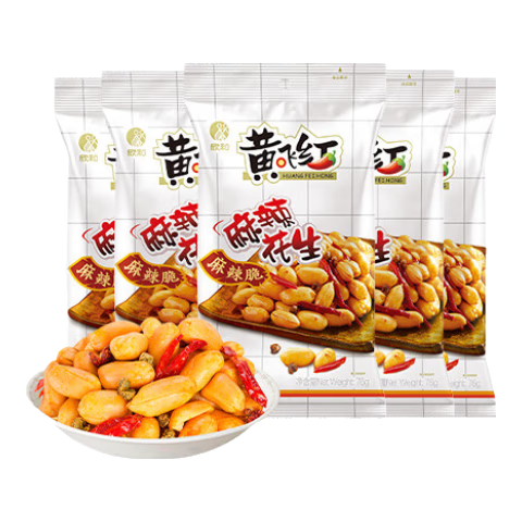 HUANGFEIHONG/Ʒɺ ζ  װʳ 76g*5