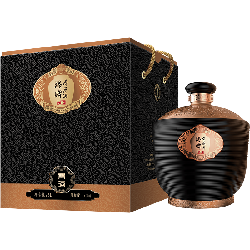 塔牌绍兴黄酒本原酒2013年半干型6l整箱礼盒装 高档礼酒 年货送礼