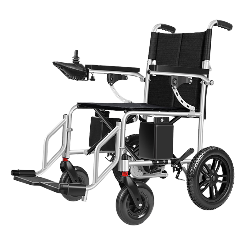 貝珍貝珍電動輪椅智能全自動老年殘疾人專用代步車折疊超輕便旅游無刷 802/EABS剎車/左右折疊/6A鋰電