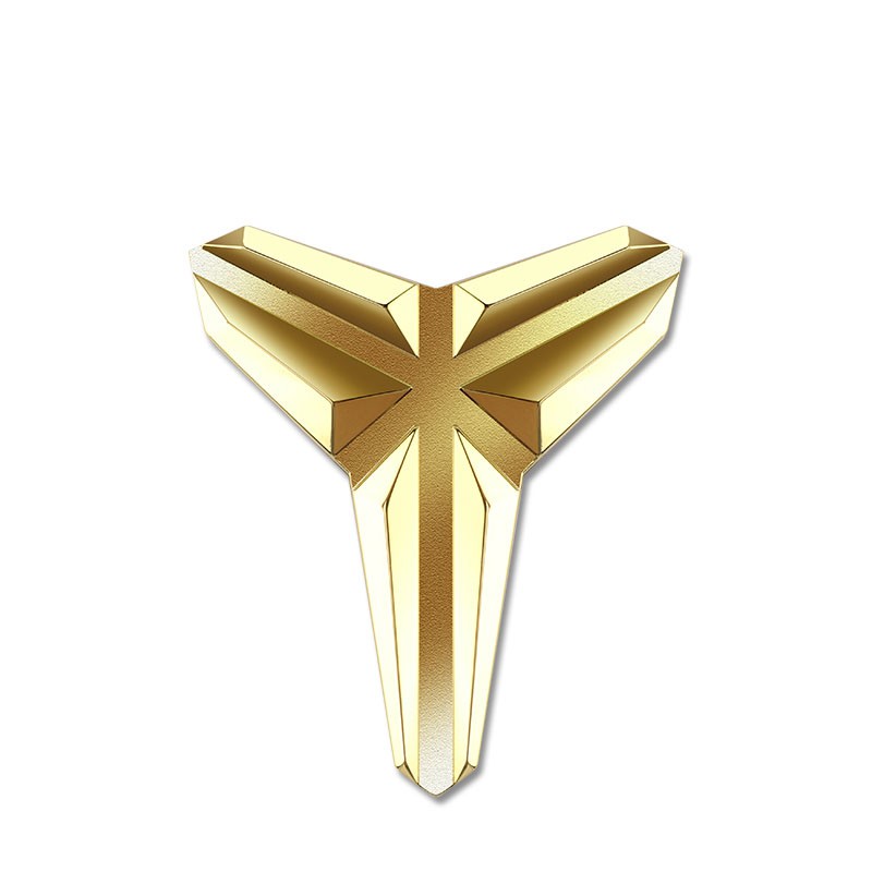 海崎 汽车车贴飞翔贴篮球湖人队黑曼巴logo3d立体金属个性车标车贴尾