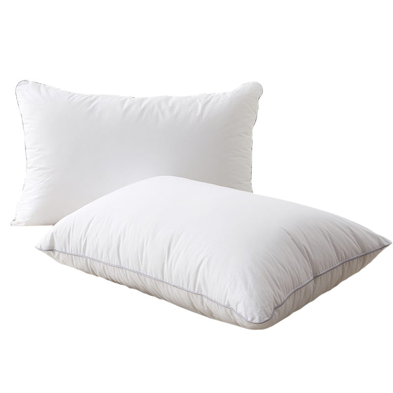 BEYOND 博洋 家纺（BEYOND）床上用品 可水洗酒店低枕高弹枕头全棉单人枕芯 纯棉抑菌防螨枕（中）一对拍两个