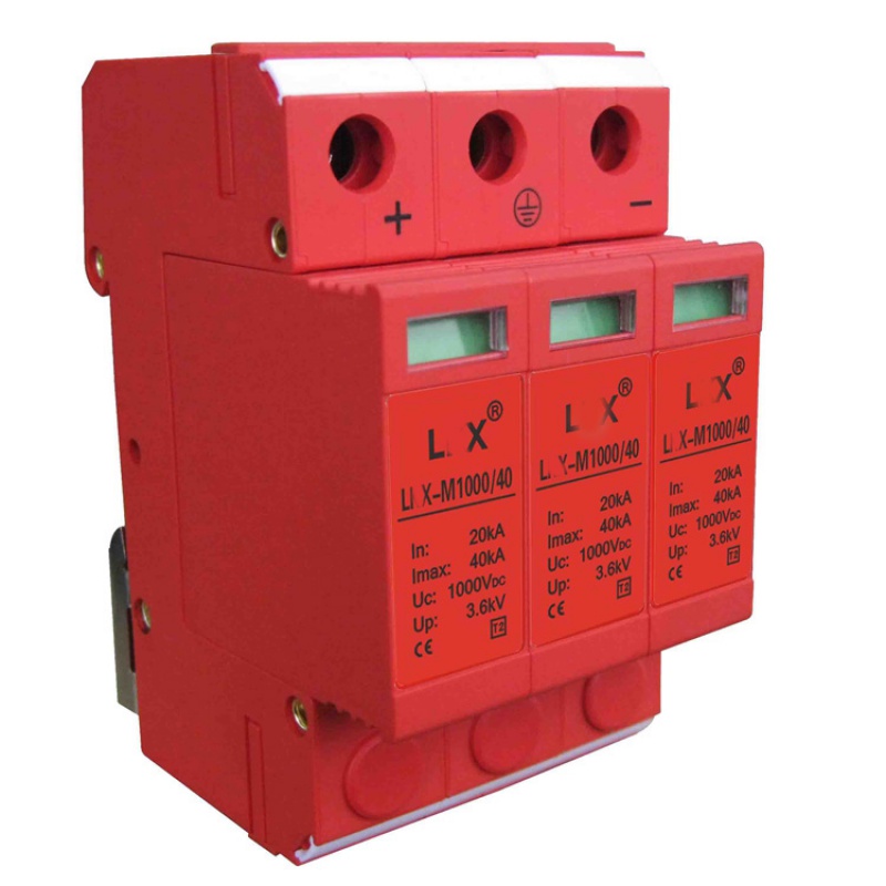 光伏板避雷器1000v直流电源防雷模块l*x-m1000/20-80 20ka