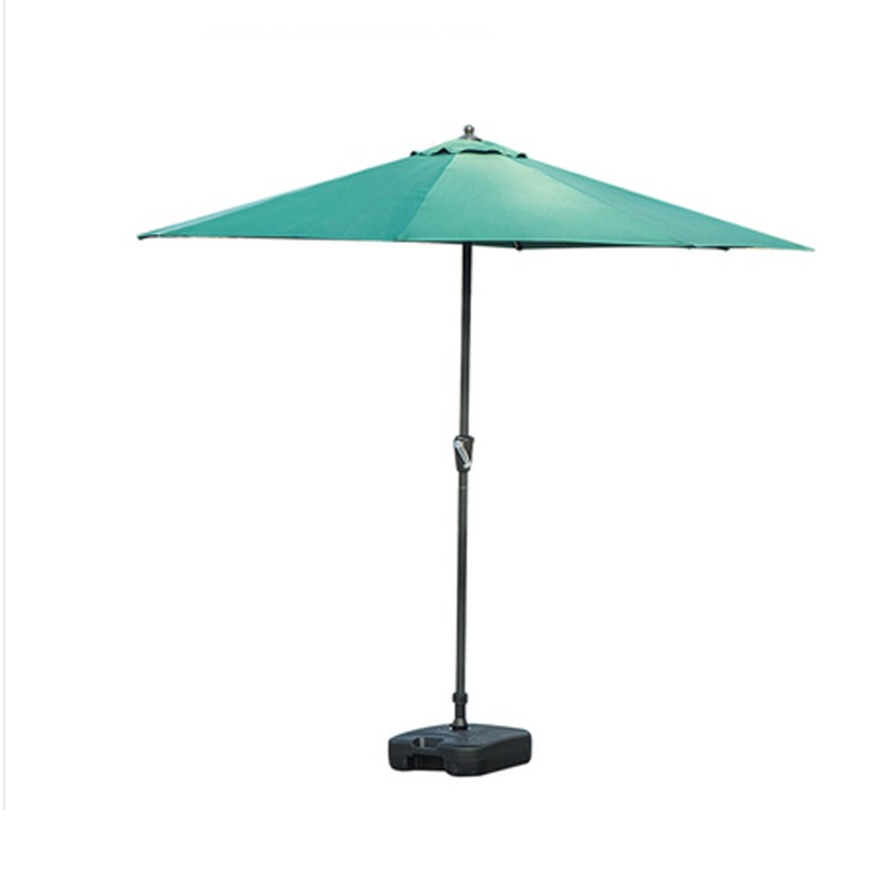 河湟  户外遮阳伞3米大伞折叠户外摆摊广告罗马伞大型号太阳伞沙滩伞 墨绿色中柱伞