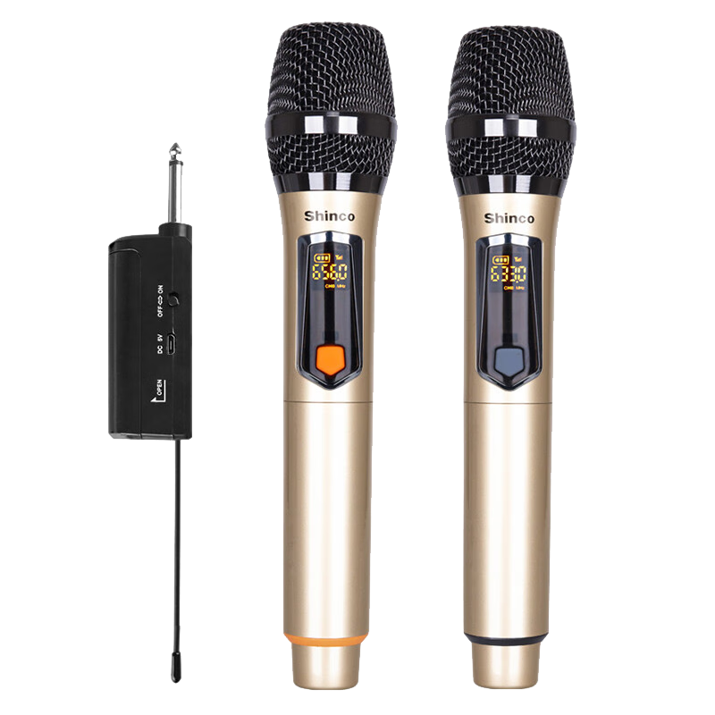 新科（Shinco）H63 充电无线麦克风一拖二话筒U段家庭KTV唱歌演讲舞台专业K歌会议音箱音响功放电视车载电脑