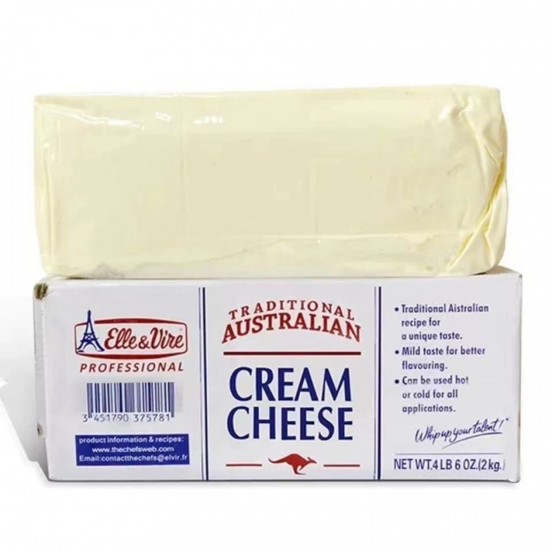 爱乐薇铁塔奶油奶酪2kg 进口传统奶油干酪慕斯轻乳酪蛋糕烘焙原料