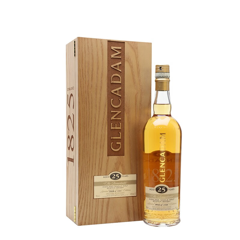 格兰卡登 (glencadam) 25年 单一麦芽威士忌 46%vol 700ml 原瓶进口 1