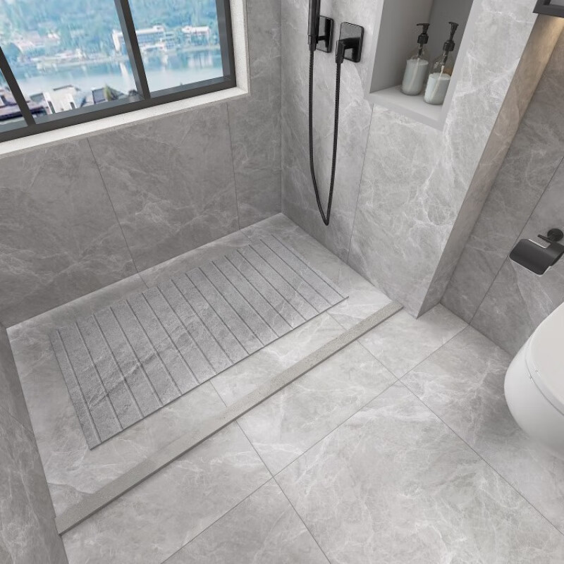 格鲁德原槽防滑干粒沐浴板仿大理石瓷砖淋浴房卫生间浴室厕所 其它 全