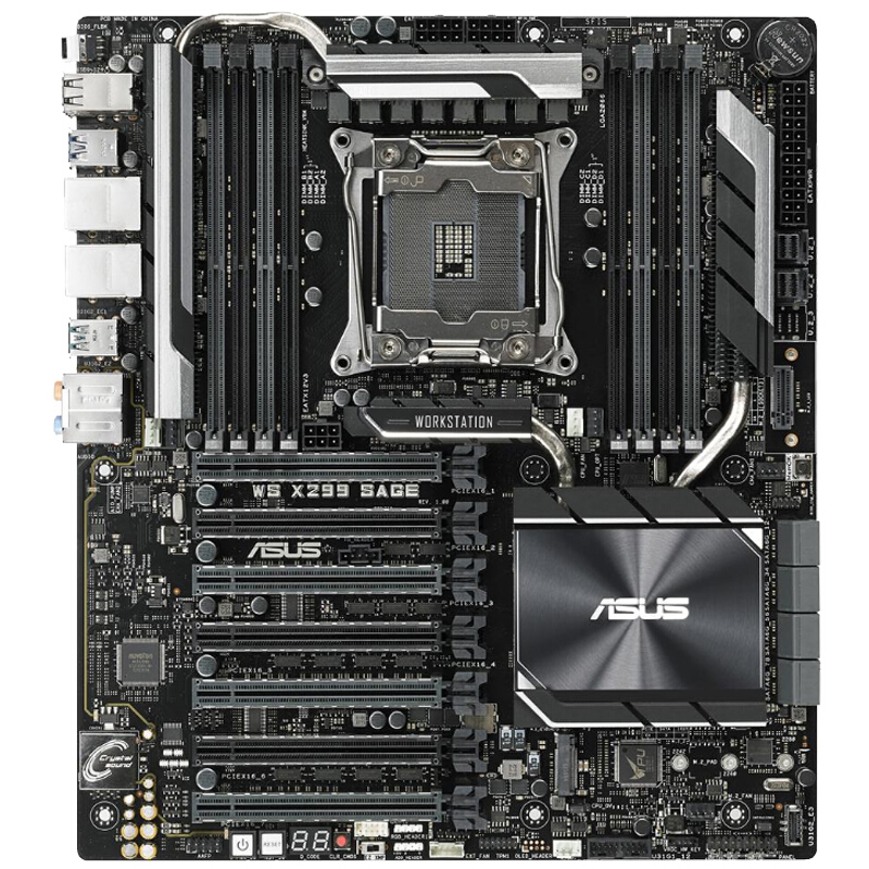 华硕(ASUS) WS X299 SAGE主板 支持Intel X 系列CPU LGA 2066 WS X299 SAGE