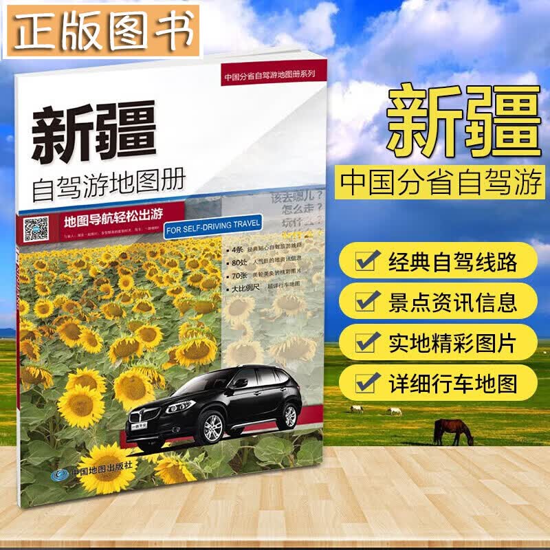 中国分省自驾游地图册系列：云南 河南+山东+安徽+北京、天津、河北+福建+四川、重庆+江苏、上海+新疆 等 分省自驾·新疆