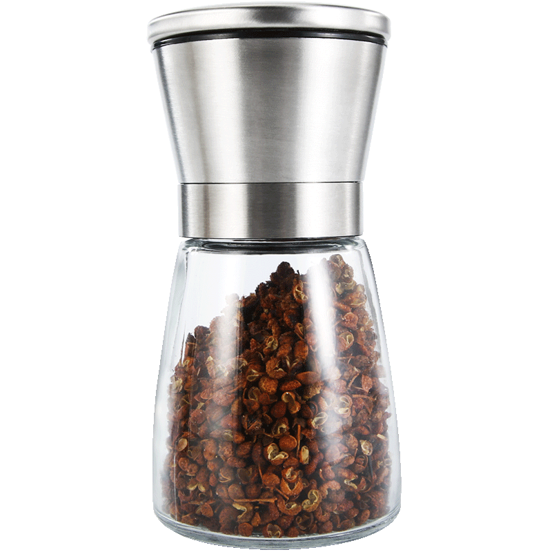美廚（maxcook）304不銹鋼研磨器 胡椒手動研磨瓶黑胡椒粉花椒調(diào)味瓶小號MCPJ026