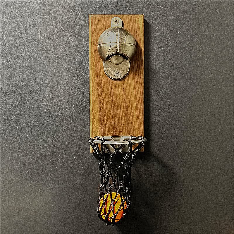 库里汤普森立体创意冰箱贴磁贴nba球星篮球框开 磁吸 篮筐开瓶器 送1