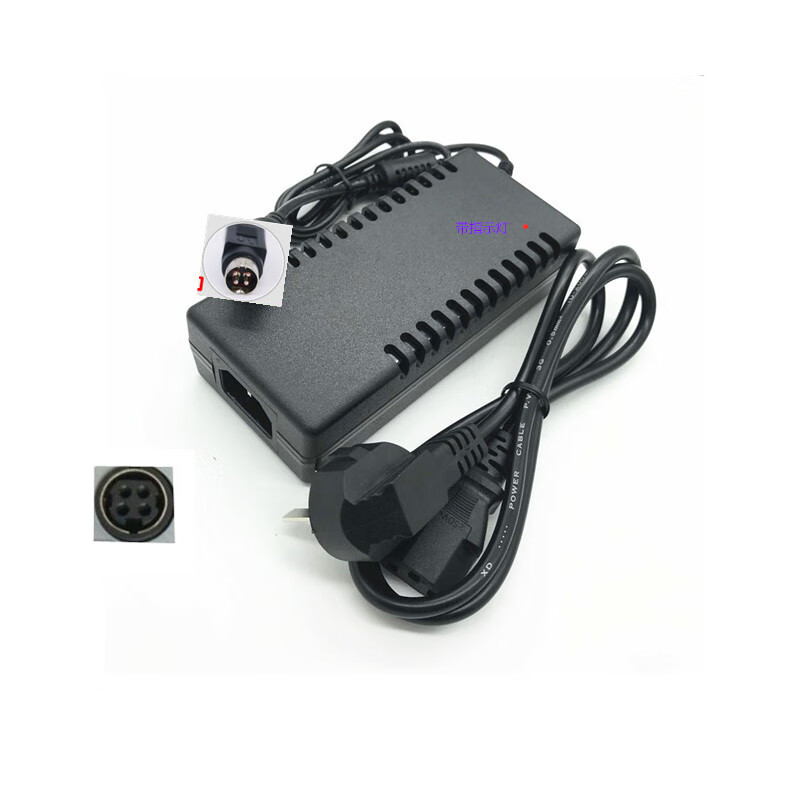 18a5a四针液晶显示器充电源适配器线 12v5a4针显示器专用