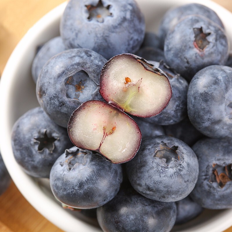 京典光年新鲜蓝莓鲜果 鲜水果蓝莓现货空运到家 100g*6盒装【15mm+】