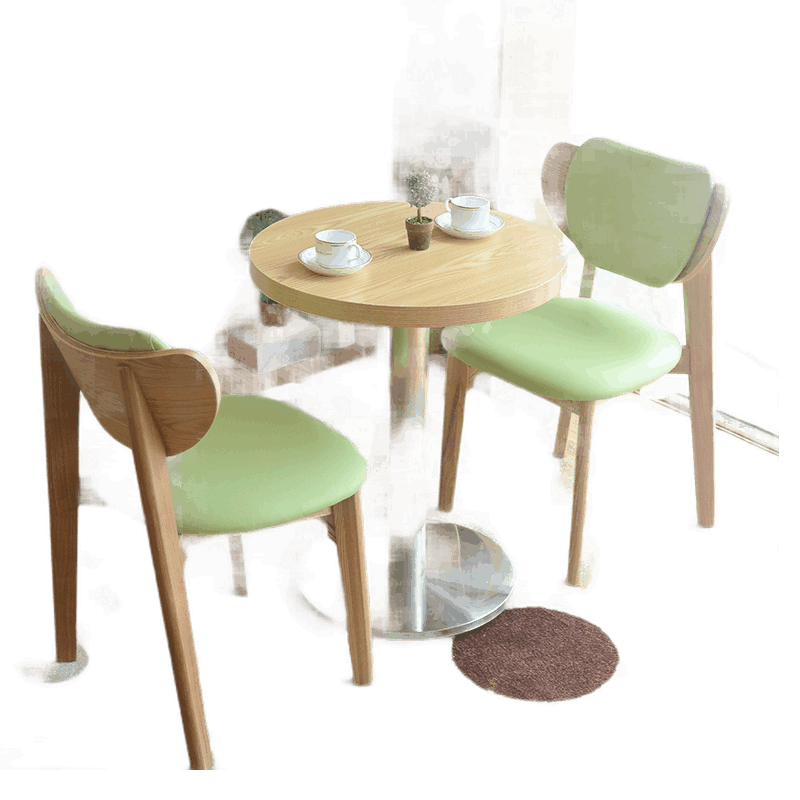 西餐厅甜品店餐桌椅实木餐椅奶茶店咖啡厅主题餐厅面馆小吃店桌椅小清新书吧休闲图书馆桌椅茶餐厅桌椅组合 长桌