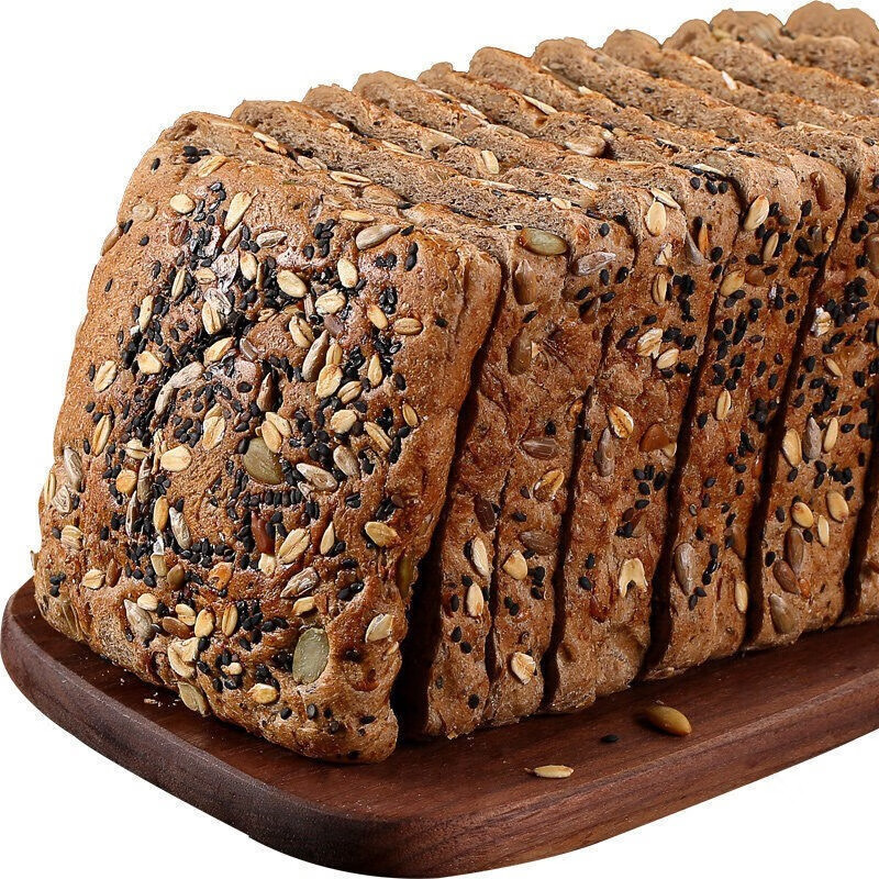 全麦面包无蔗糖无油切片黑麦吐司粗粮土司健身代餐食品 15包黑麦粗粮面包    14.9元