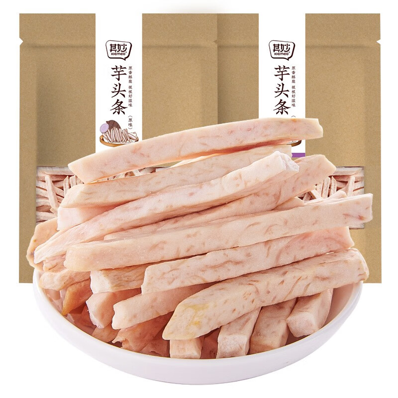 其妙即食香芋条芋头条原切香芋片椒盐芋头干网红办公室休闲食品小零食