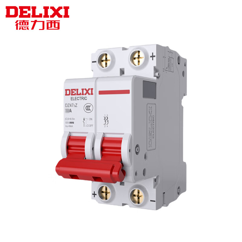 德力西电气dz47sz-63-2p-c63 空气开关 直流空开 直流断路器 2p 63a 1