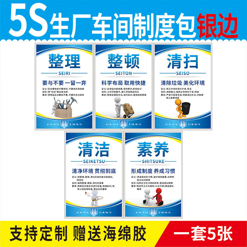 梦倾城5s标语工厂仓库车间6s 7s 8s 9s10s管理标识牌生产制度牌上墙贴