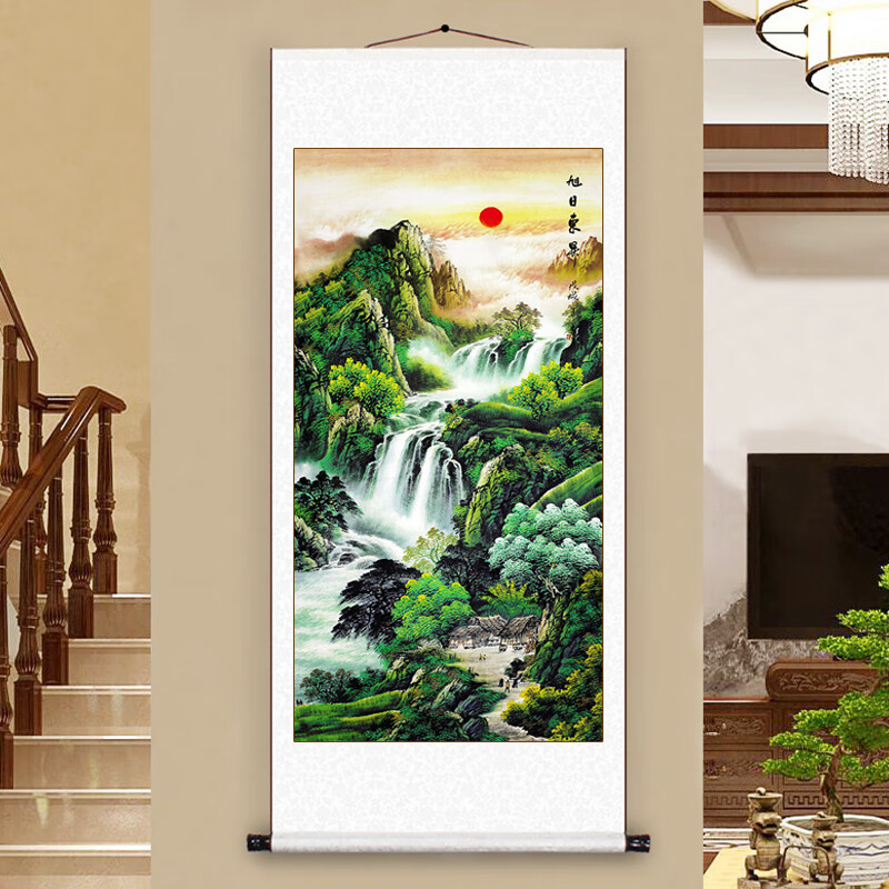 �����ֻ��в�ɽˮ����ɽͼ���������칫��װ�λ������������ȹһ��������� ���ն��� ����140*60CM