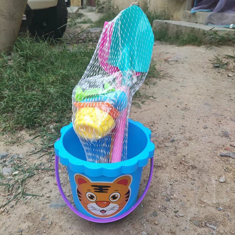 路小雅lxy儿童沙滩玩具铲子和桶套装加厚花边桶小孩户外玩沙挖土工具