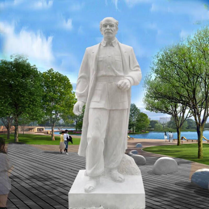 瀛乐 石雕白求恩雕像汉白玉白求恩名人雕塑校园人物雕塑厂家供应