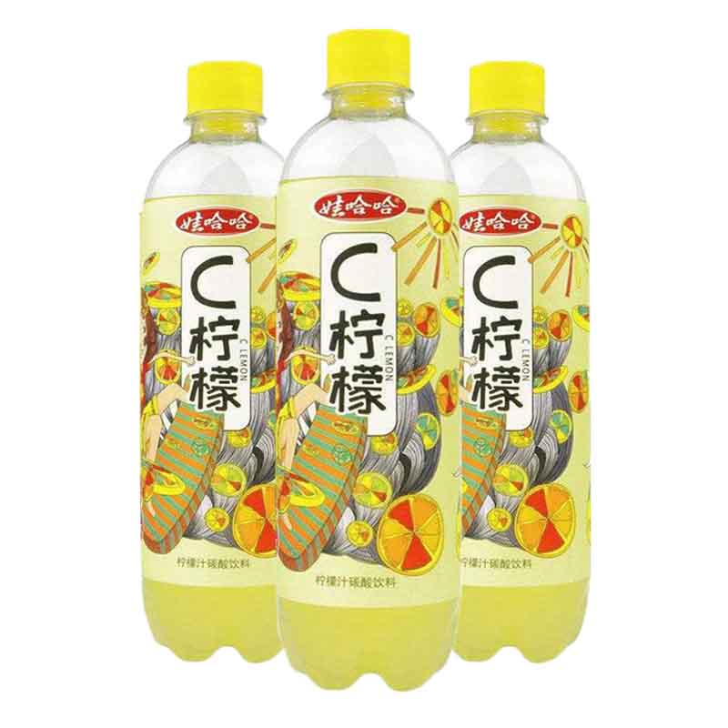 娃哈哈碳酸饮料c柠檬530ml*6/12瓶柠檬汁果味饮品 c柠檬530ml*6瓶