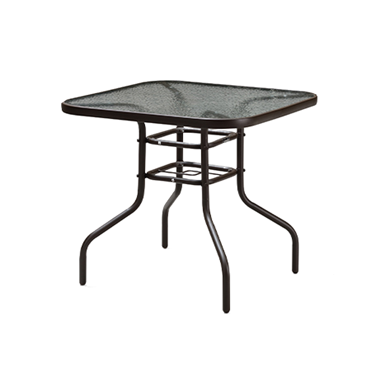 顺富美(SHUNFUMEI)餐桌 0.8米餐桌椅组合1桌4椅户外露天露台外摆方桌椅