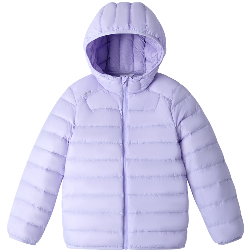 安奈兒(Annil)兒童輕薄羽絨服男女童短款外套2024輕暖親子裝 石楠紫 120
