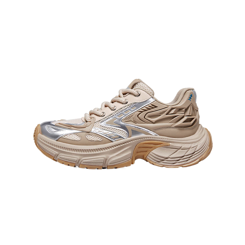 骆驼（CAMEL）潮流时尚老爹鞋新款软弹舒适运动复古炸街休闲鞋男 G14A547657 杏色 41