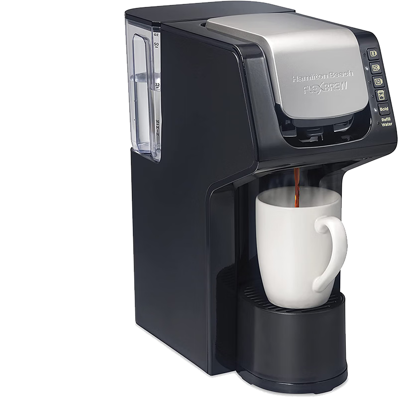 汉美驰(hamilton beach)gen 4 flexbrew 单杯咖啡机,带可拆卸水槽