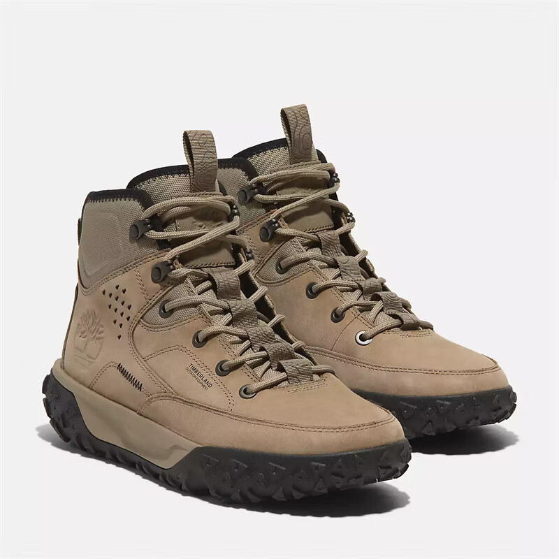 添柏岚（Timberland）GreenStride Motion 6 Mid中帮防滑耐磨登山徒步鞋男子户外休闲鞋 米色磨砂皮 Beige Nubuck 40