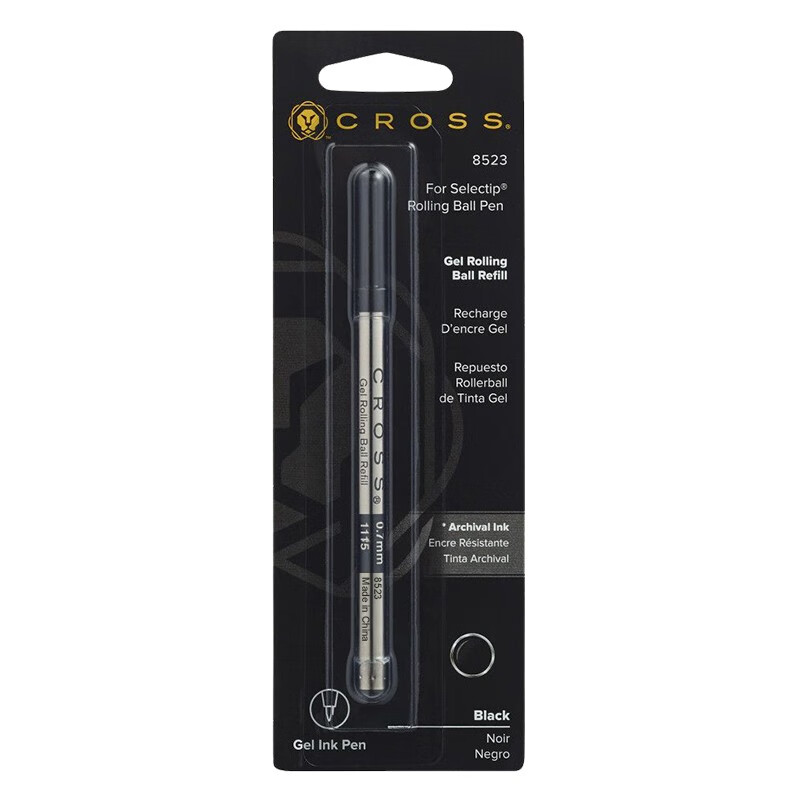 高仕（CROSS） 产品配件 宝珠笔芯 常规款 黑色8523-0.7mm
