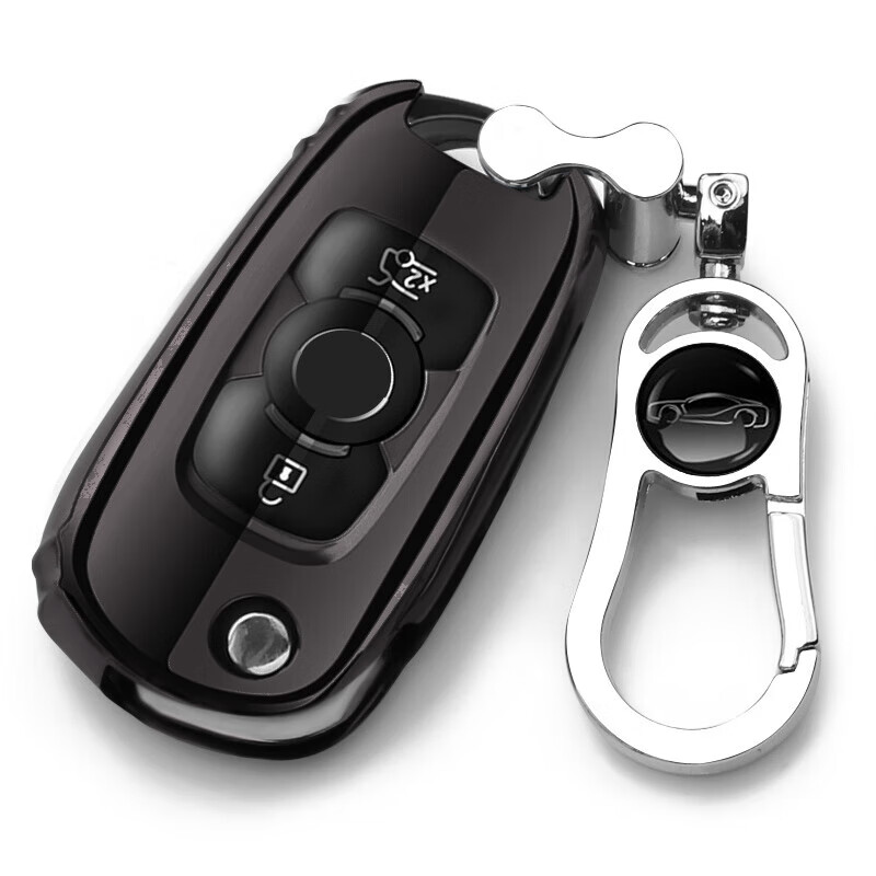 La MaxZa2023款别克威朗Pro钥匙扣乐逸/乐享版小车锁匙扣壳钥匙 C款黑色(钥匙套钥匙扣)