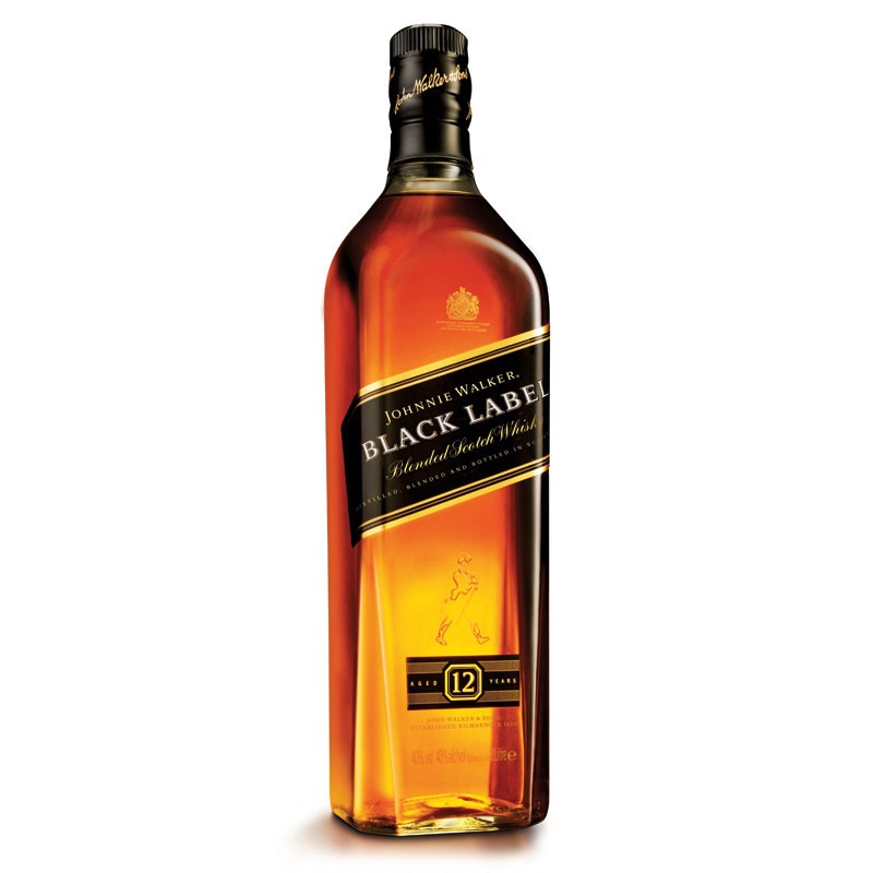 尊尼获加(johnnie walker)12年 黑牌 黑方 进口苏格兰威士忌 洋酒700