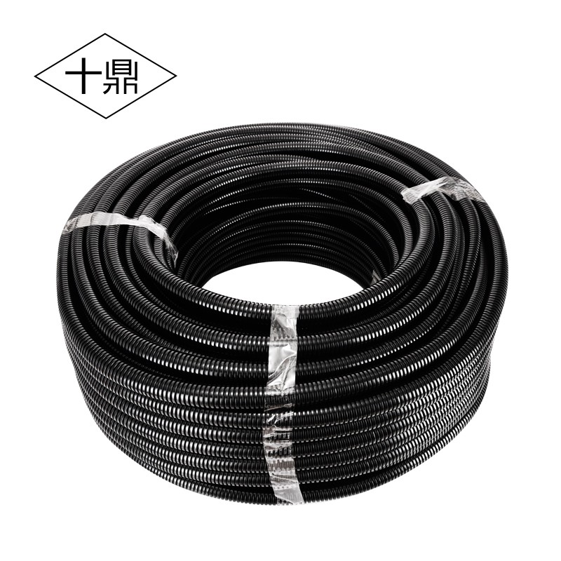 十鼎PE塑料波紋管尼龍穿線軟管pp阻燃加厚電線路保護套管螺紋管 PP阻燃AD21.2/100米