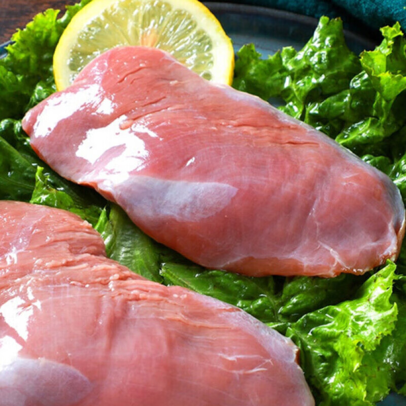 皓谦去皮鸭胸2斤新鲜去皮鸭大胸速冻精切鸭脯肉鸭肉